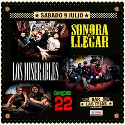 SONORA DE LLEGAR / CAMISETA 22 / LOS MISERABLES