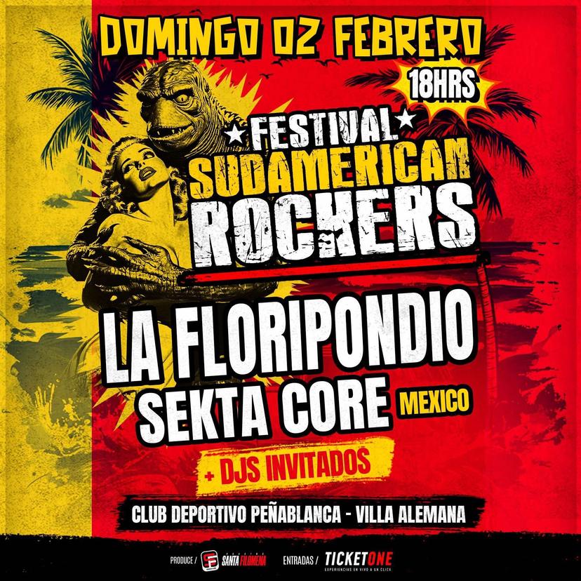 FESTIVAL SUDAMERICAN ROCKERS & ESTADIO PEÑA BLANCA