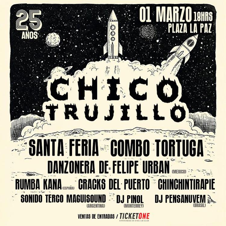 Chico Trujillo - 25 años - Plaza La Paz