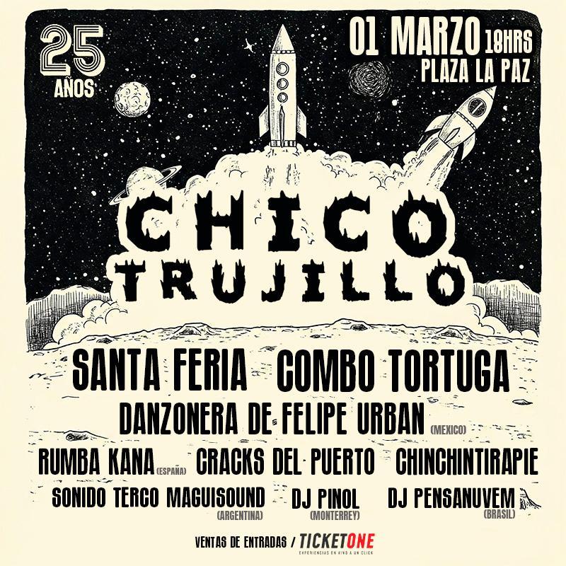 Chico Trujillo - 25 años - Plaza La Paz
