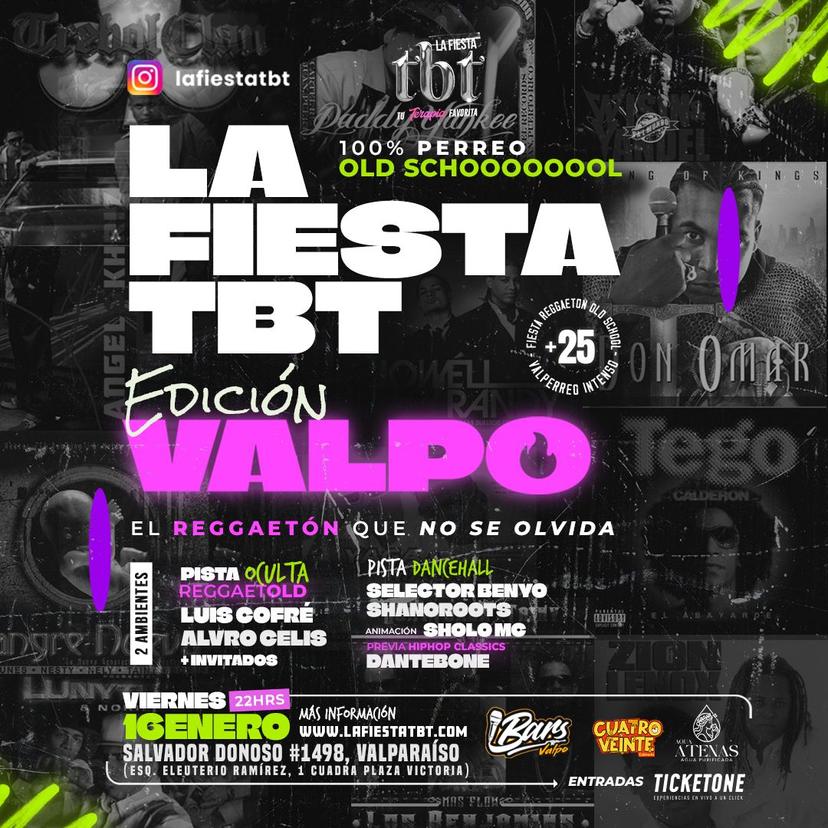 FIESTA TBT PERREO OLD SCHOOL - EDICIÓN VALPO