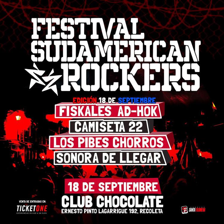 FESTIVAL SUDAMERICAN ROCKERS ( versión Fiestas Patrias )