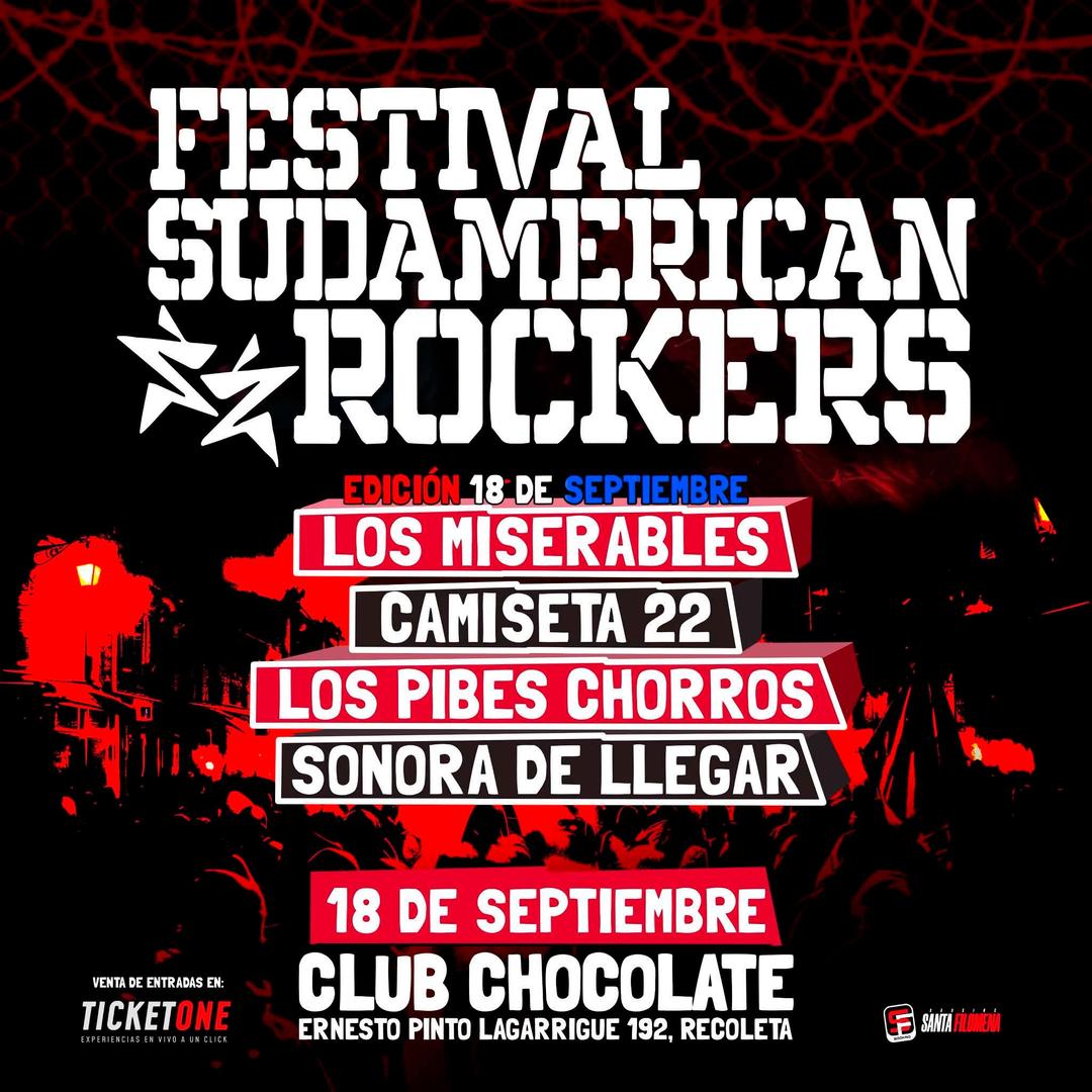 FESTIVAL SUDAMERICAN ROCKERS ( versión Fiestas Patrias )